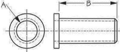 OARLOCK BUSHINGS (SEA DOG LINE) 1 9/16" 1/2" 1 pr.